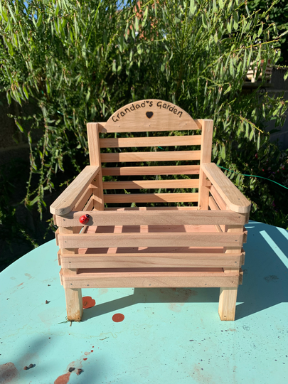 Wooden Plant Pot Holder Planter - Can Be Personalised