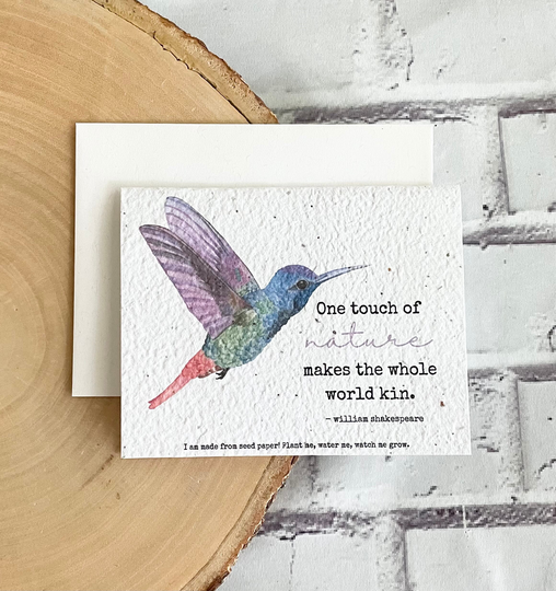Hummingbird Seed Card