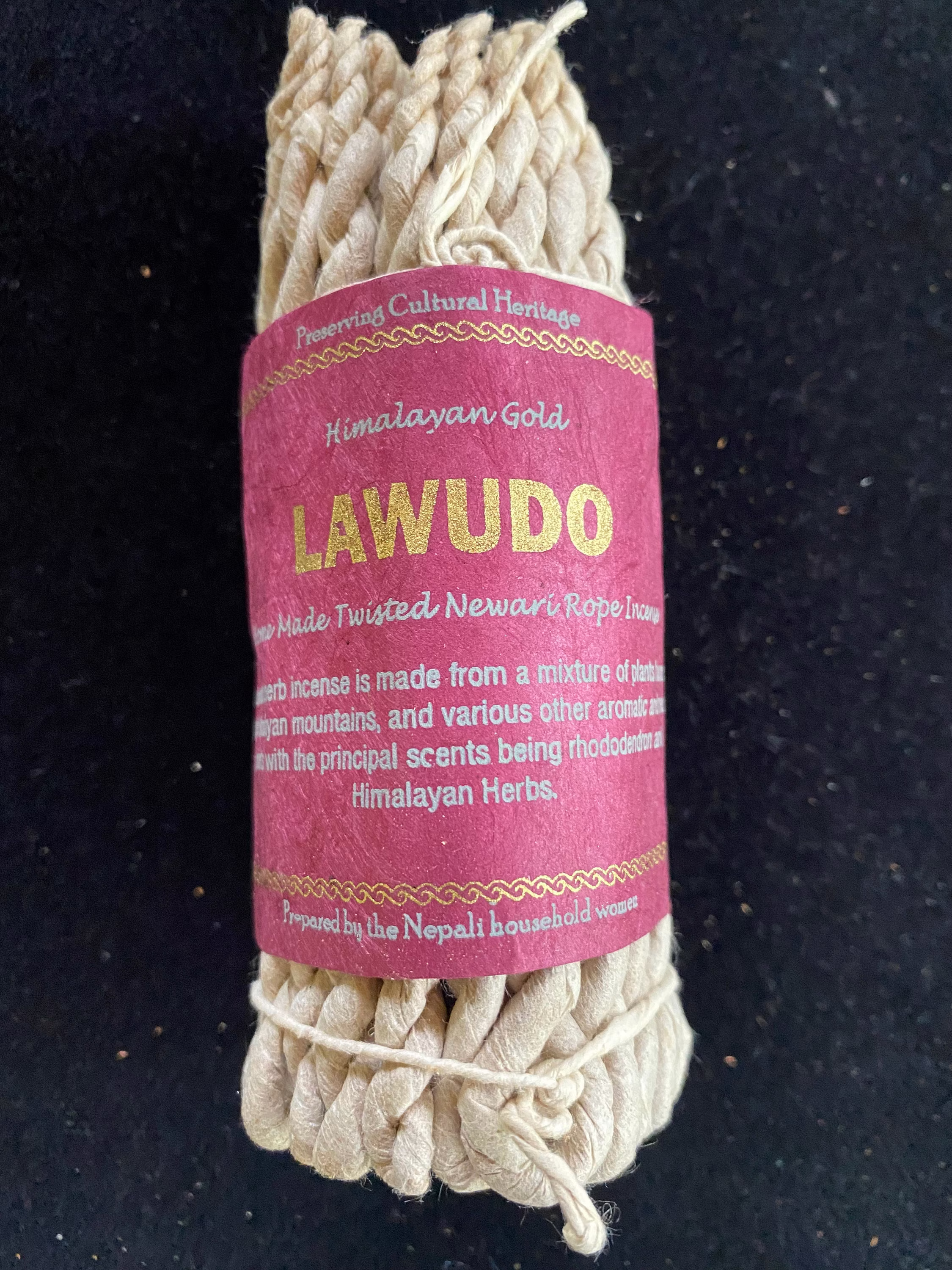 Lawudo Nepali Rope Incense | 50 Ropes 4 Inches Herbal Dhoop