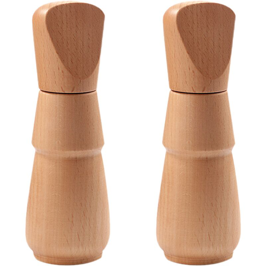 Wooden Salt and Pepper Grinder Set, Acacia Wood Salt and Pepper mills set,Grinders Refillable 15007