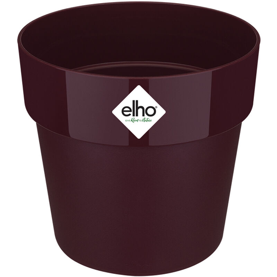 Elho - Plant Pot Flower Pot Recycled Recyclable Plastic Mint Peach Mulberry Round Frost-Resistant Size Choice Colour Choice maulbeere/2,9 Liter (de)