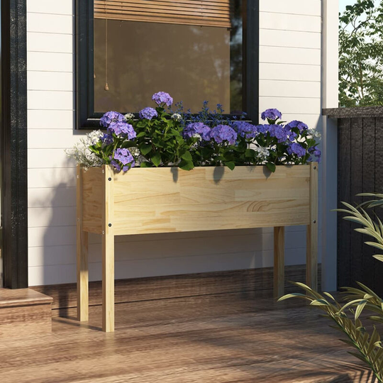 Garden Planter 110x31x70 cm Solid Pinewood