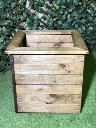 High Quality Stained Square Planter - Extra Large Half Price Sale