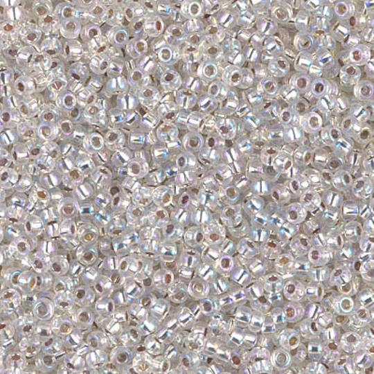 Miyuki Seed Beads 11/0 Silver Lined Crystal Ab , 1001-New