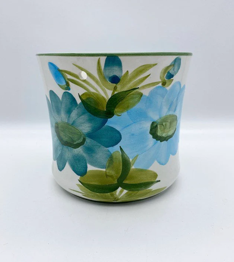 Vintage Portughese Hanging Ceramic Plant Pot