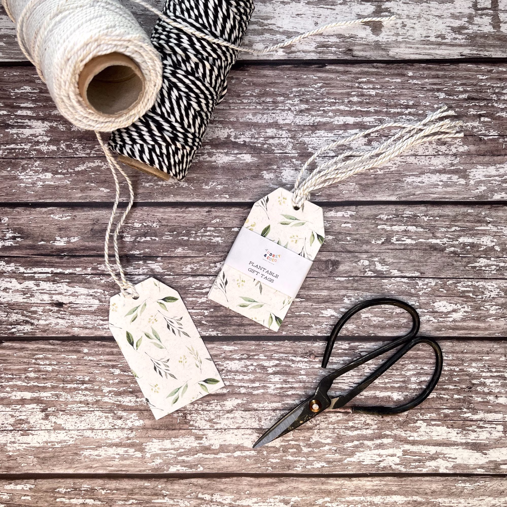 Leaf Plantable Seed Gift Tags, Wildflower Tags