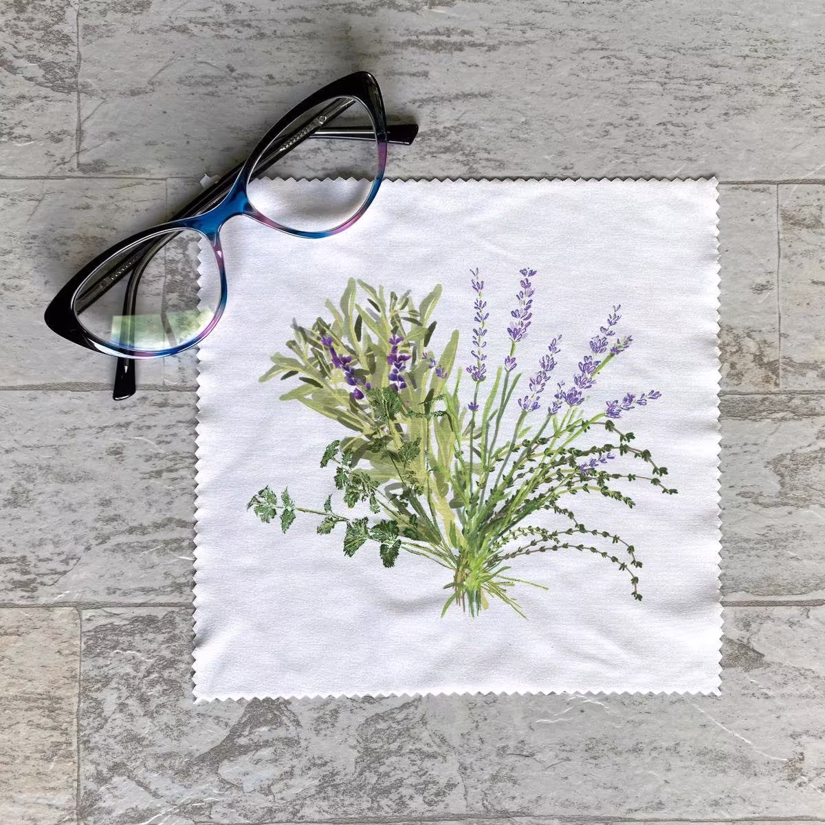 Herbs Bouquet Eyeglass Cleaner Lens Cloth/Phone Eyewear Cloth Microfiber Cleaning