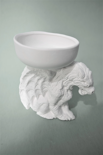 Ready To Paint Small Dragon Planter. Unique Ceramic Bisque Unfinished Dragon. Olga's Treasures Shop