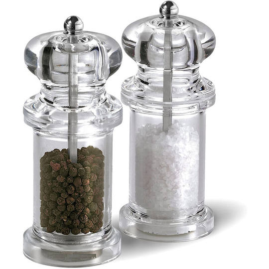 Salt and Pepper Grinder - Mills Includes Precision Mechanisms and Premium Sea Salt and Peppercorns set color box