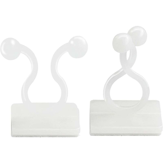 Plant Clips, Self Adhesive Garden Plant Support Clips for Climbing Plants with Self Adhesive Clip (100 Pc)
