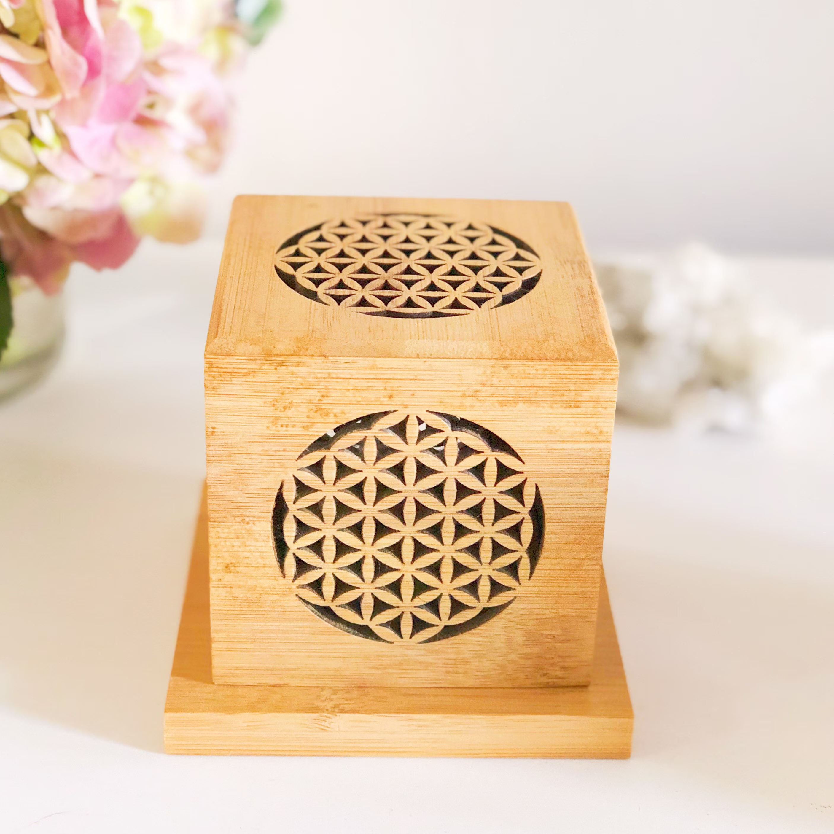 Sacred Geometry Smudge Box Kit - Flower Of Life Free Shipping