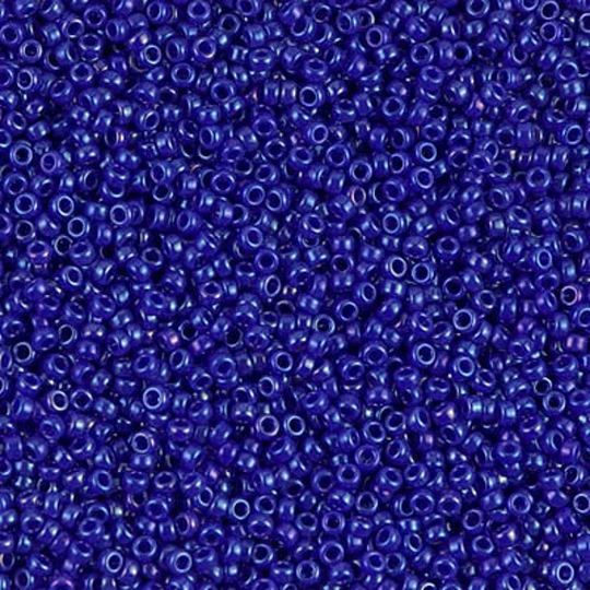 Seed Bead 15-1945 Miyuki Beads 15/0 Opaque Cobalt Luster 10 Grams Diy