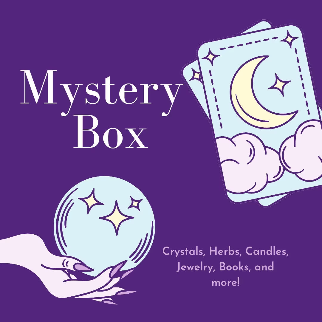 Mystery Box, Crystal Box, Healing Crystals Kit, Witch Box, Herbs, Crystals, Tarot, Books, Healing Crystal Grab Bag, Self Care, Gift, Surprise