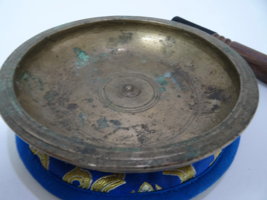 Rare Antique Thadobati Shiva Lingam Shaman Tibetan Singing Bowl Himalayan Sound Healing Therapy Note F5