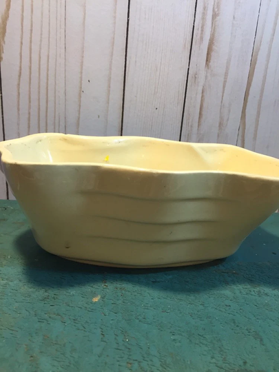 White Pottery Planter, Vintage Gift For Gardener, Usa
