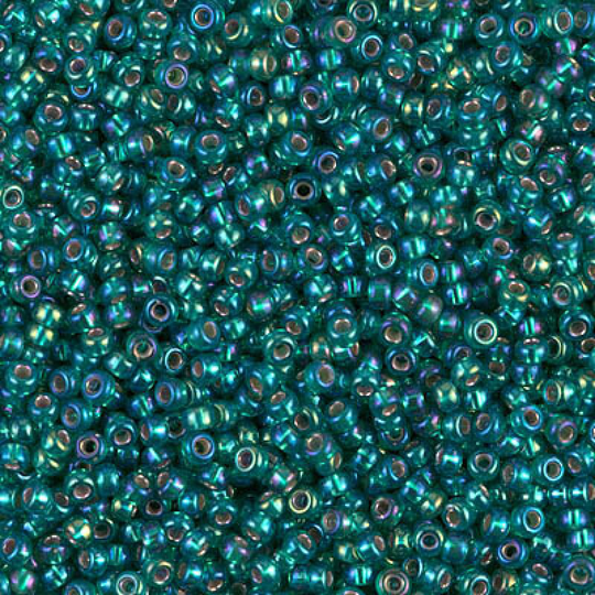 Miyuki Seed Beads 11/0 Silver Lined Emerald , 1017