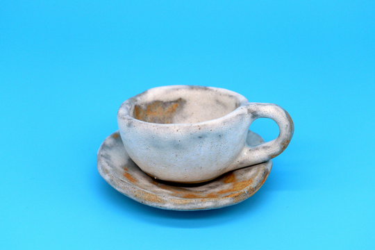 Miniature Cup & Saucer | Pottery Ceramic Handmade