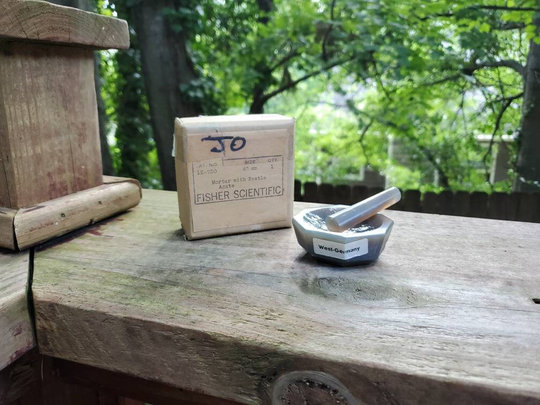Vintage Fisher Scientific Agate Mortar With Pestle