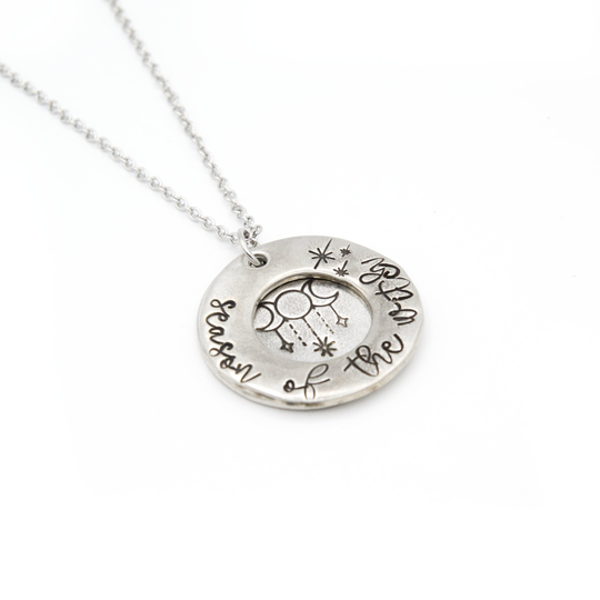 Season Of The Witch Necklace, Jewelry For Women, Witchy Necklace Silver, Gift Friend, Her Birthday, Halloween Jewel