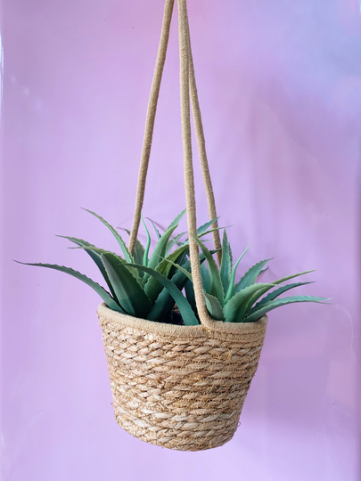 Seagrass Hanging Basket For Plants & Flowers