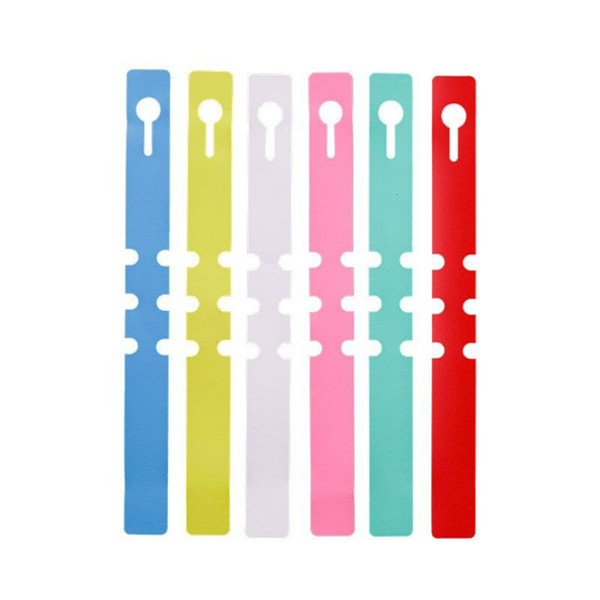 600 Pieces Garden Plant Tags, Weatherproof Plastic Hanging Rings & Socket Tags, Multicolor