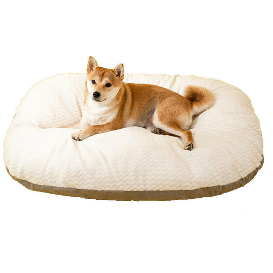 Dog Cushion, Kennel Bed Cushion, Universal for All Seasons, Cat Groundsheet Mattress, Warm Pet Pillows in Winter, Coral Fleece Cushion (Both Sides