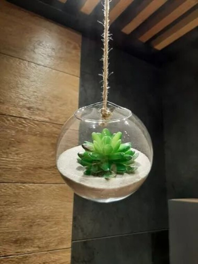 Hanging Planter For Succulents, Terrarium, Air Plant Holder, Succulent Tea Light Glass From Usa