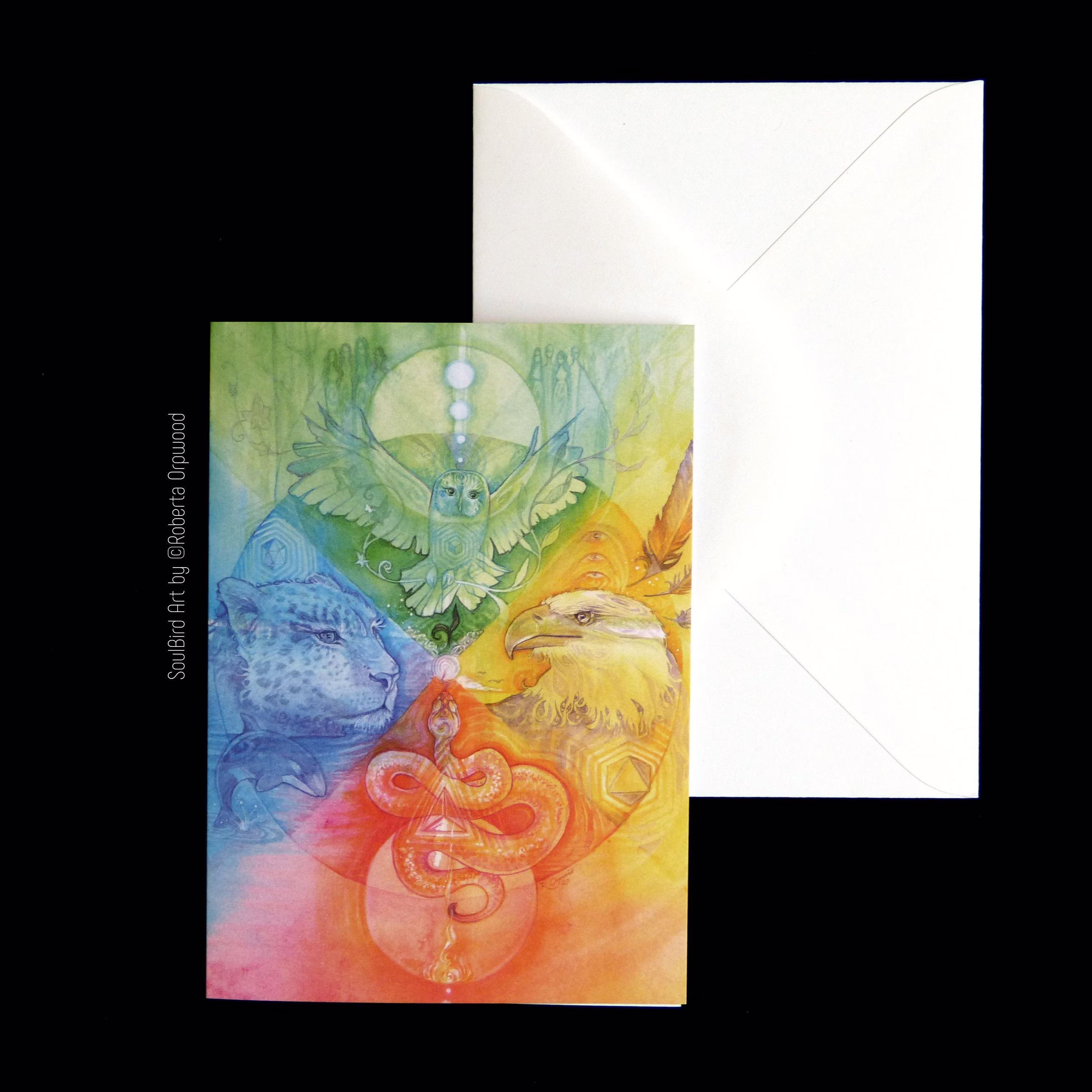 Shamanic Medicine Wheel Greeting Card