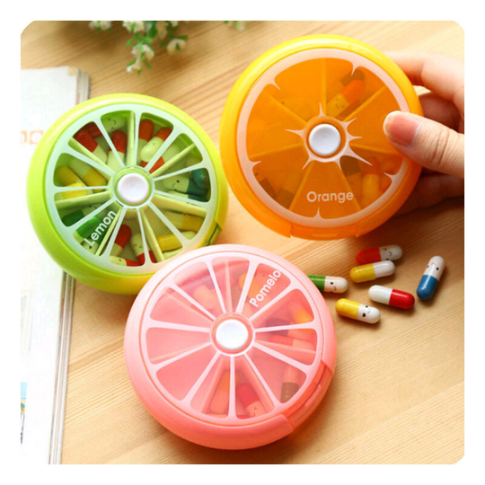 3 Pack Pill Cases Weekly Pill Organizer 3 Times 7 Compartments Large Medicine Organizer