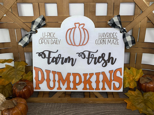 Fall Sign/Pumpkin Patch Sign/Fall Decor/Farmhouse Sign/Farmhouse Fall Sign/Halloween Sign/Farm Fresh Pumpkins/Pumpkin Decor/Seasonal Sign