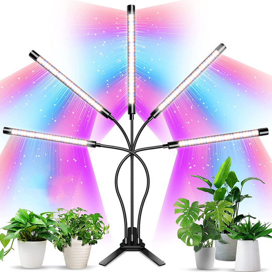 Lifcausal - Grow Lights for Indoor Plants dicceao 150W LEDs Grow Lamp for Seed Starting with Full Spectrum 3/9/12H Timer 10 Dimmable Levels 3 Switch