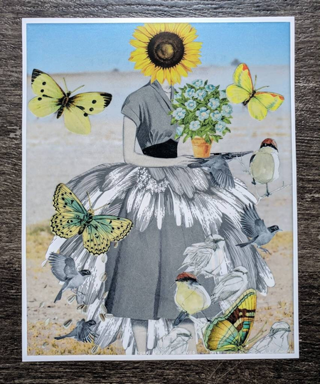 Collage Art Print - Your Season Is Served 8" X 10" Or 12" 16