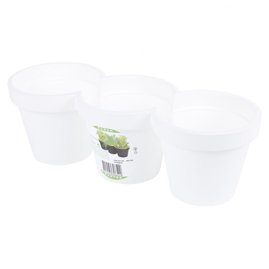 Urbn-garden - White 3 Section Herb Pot [308529]