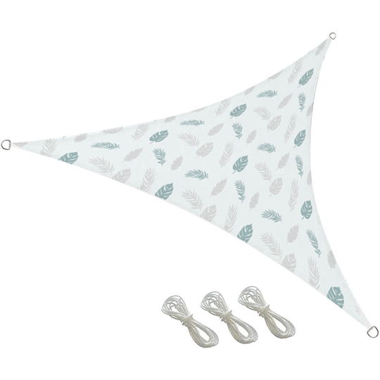 Uv Resistant Sun Shade 10 ft Triangle Sail Canopy Garden Plant Shelter Breathable Greenhouse Cover, White&Type 1 - White&Type 1