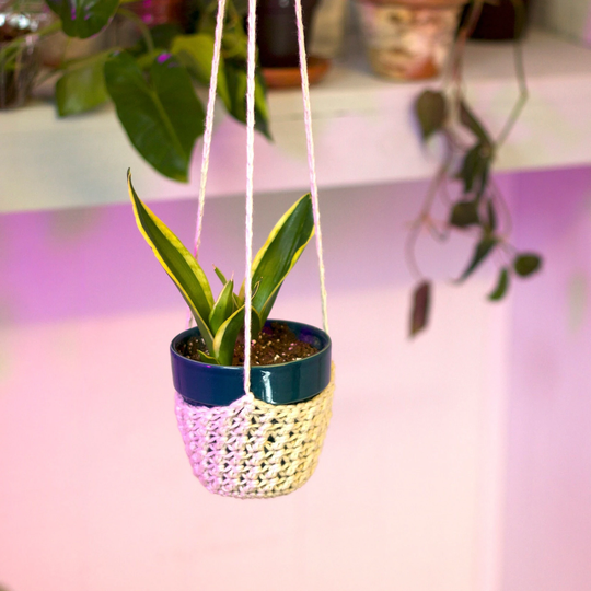 The Snuggie - Organic Cotton Plant Hanger, Home Decor, Planter, Christmas Gift, Holiday Plant Lover, Indoor