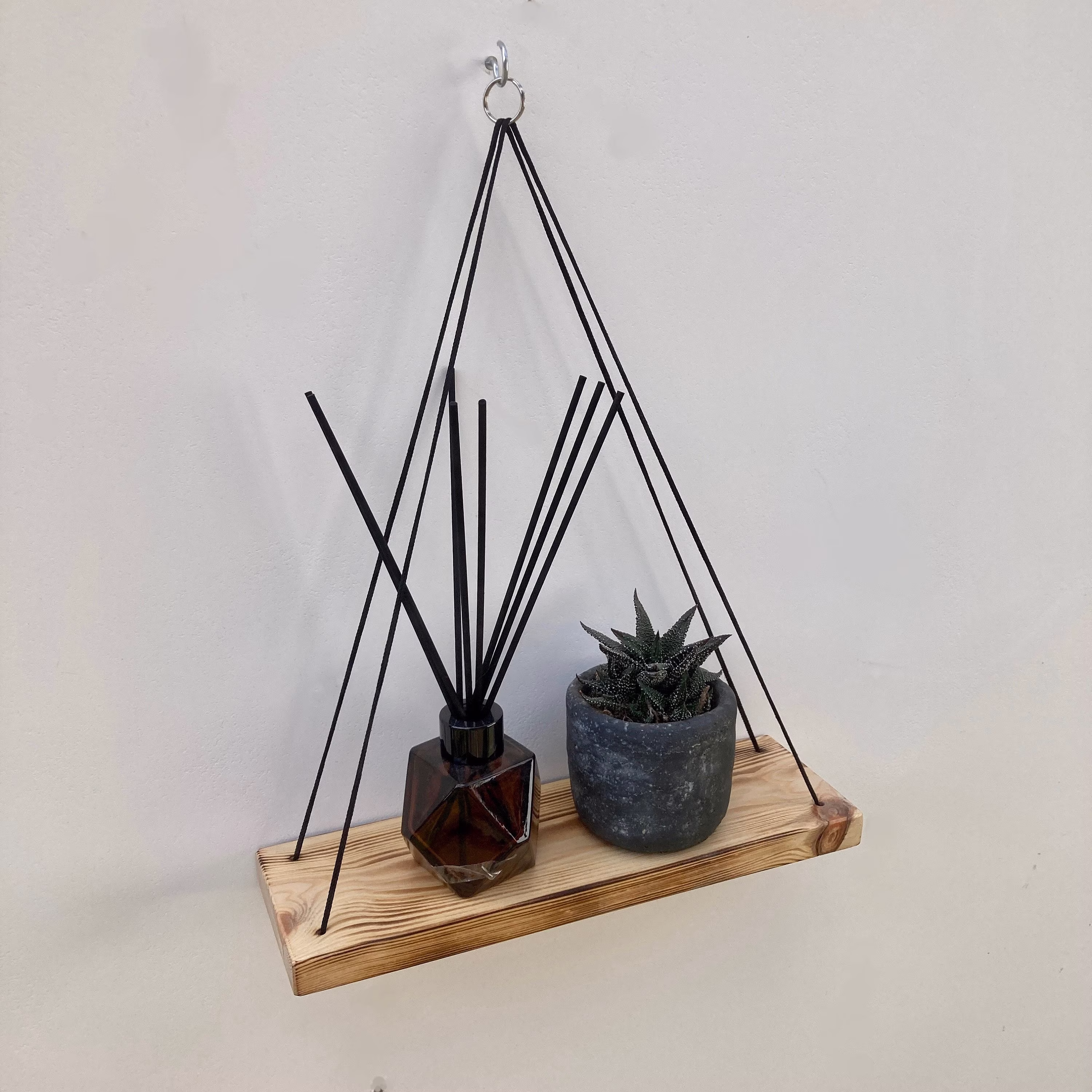Rustic Hanging Shelves, Floating Shelf, Shelving For Kitchen, Bathroom, Living Room, Bedroom, Bar, Reclaimed Wooden Wall Decor