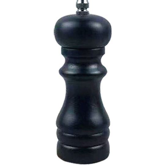 Pepper grinder wooden stainless steel core manual freshly ground black sesame sea salt grain grinding 5 inch black