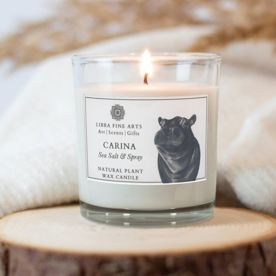 Carina The Hippo Luxury Sea Salt And Spray 20 Cl Candle