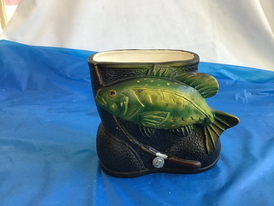 Inarco Japan Fish Planter - 4.5"T X 4.75"W 3.25