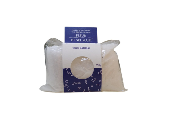 Greek Organic Natural Flower Of Salt Fleur De Sel Sea Flower-Pure Fleur Sel, Crystal Clear Flake Sea Salt, Hand Collected