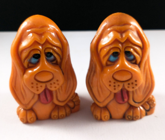 Puppy Eyes - Vintage Salt & Pepper Shakers Plastic