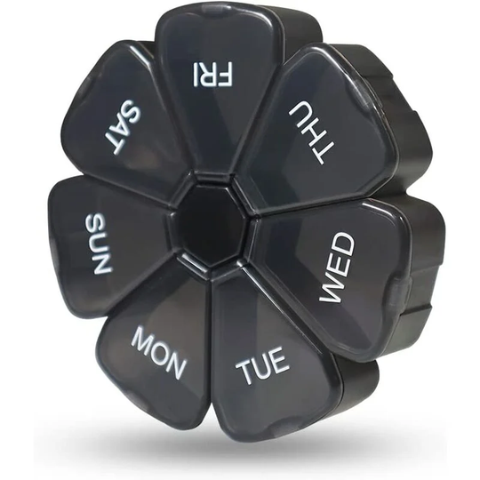 Weekly 7 Day Large Pill Organizer, Travel Pill Box, Pill case, Medicine Organizer, Pill Container, Pill Box 7 Day, Pill Dispenser, Medication