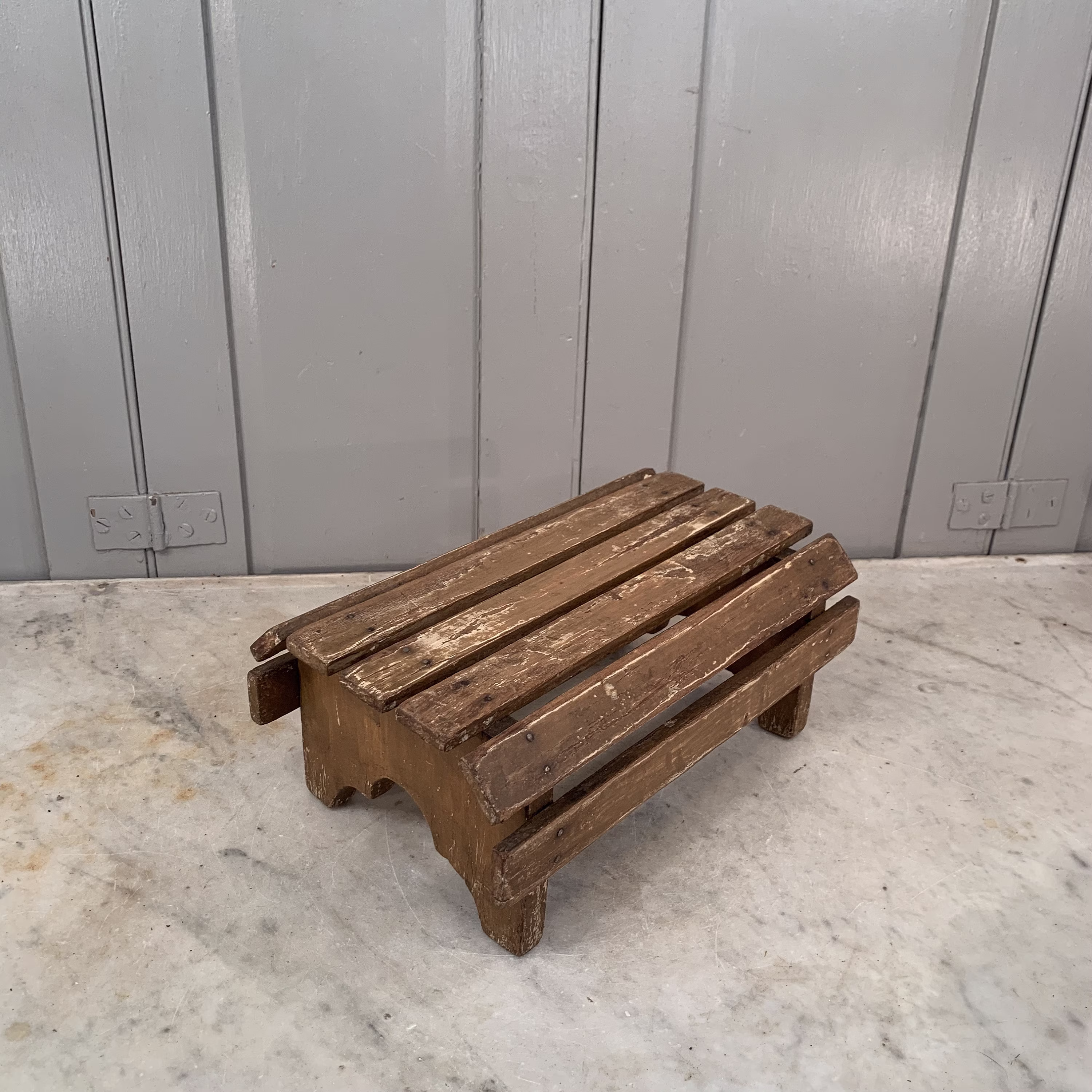 Antique French Wooden Herb Drying Rack Or Shelf