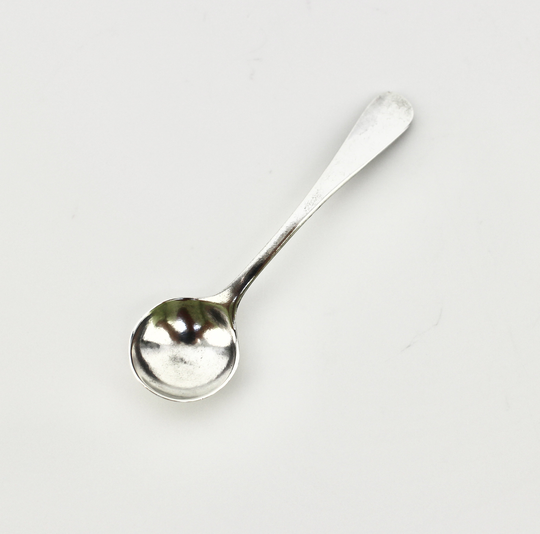 Asprey Silver Salt Spoon, 1922 Hallmarked English Silver