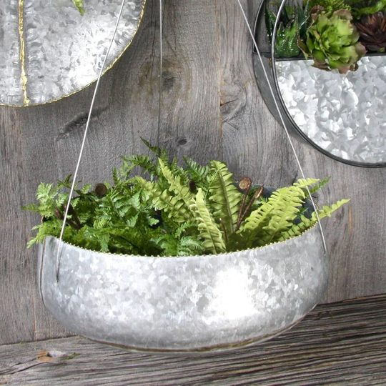 Galvanised Steel Hanging Planter Ltzkr003