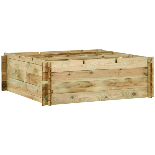 Vidaxl - Garden Raised Vegetable Bed Impregnated Pinewood 120x120x40 cm Brown