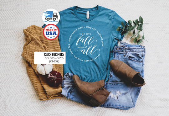 I Love Fall Shirt, T Teacher Tee, Shirt For Women, Kids Its Yall Favorite Season