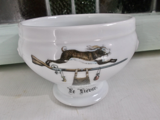French Vintage Soup Bowl Terrine With Handles