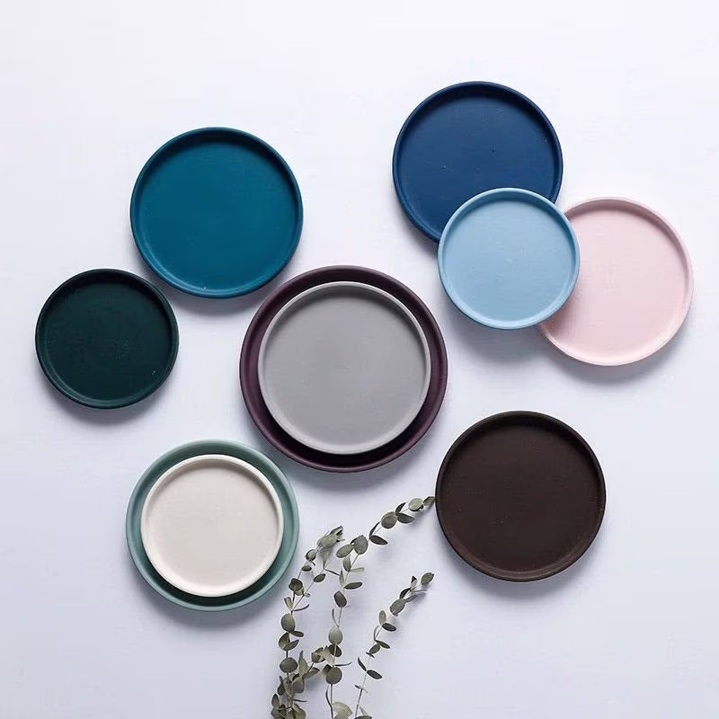Minimalist Ceramic Tray, Planter Saucer, Plate, Storage Tray, Jewelry Dish, Home Decor
