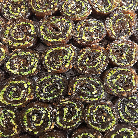 Organic Grape Fruit Pulp With Pistachio , Dessert , Dried Healthy Snacks, Turkish Delight Sweet Snacks